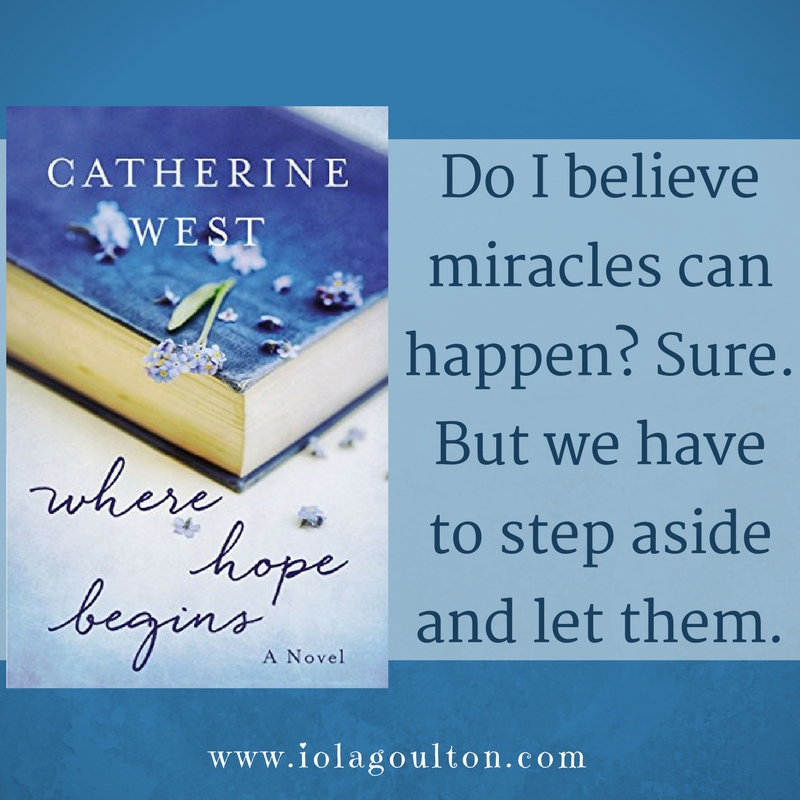 Quote: Do I believe miracles can happen? Sure. But we have to step aside and let them.
