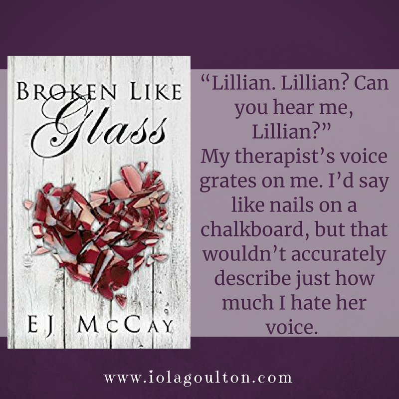 “Lillian. Lillian? Can you hear me, Lillian?” My therapist’s voice grates on my. I’d say like nails on a chalkboard, but that wouldn’t accurately describe just how much I hate her voice.