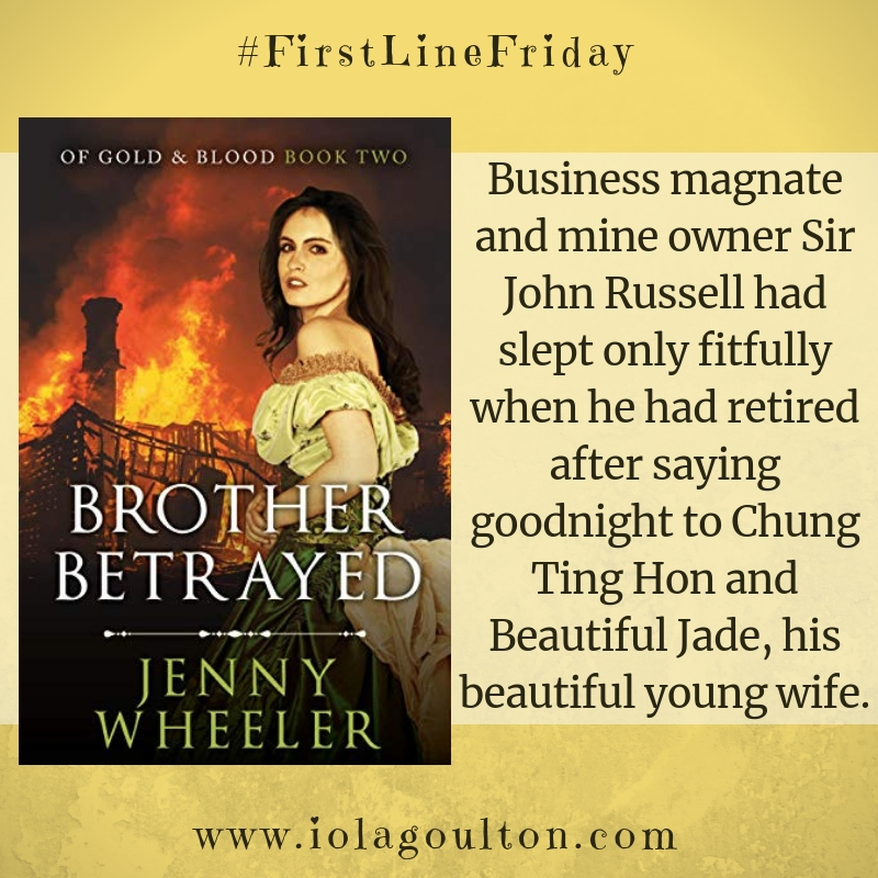 First line from Brother Betrayed: Business magnate and mine owner Sir John Russell had slept only fitfully when he had retired after saying goodnight to Chung Ting Hon and Beautiful Jade, his beautiful young wife.