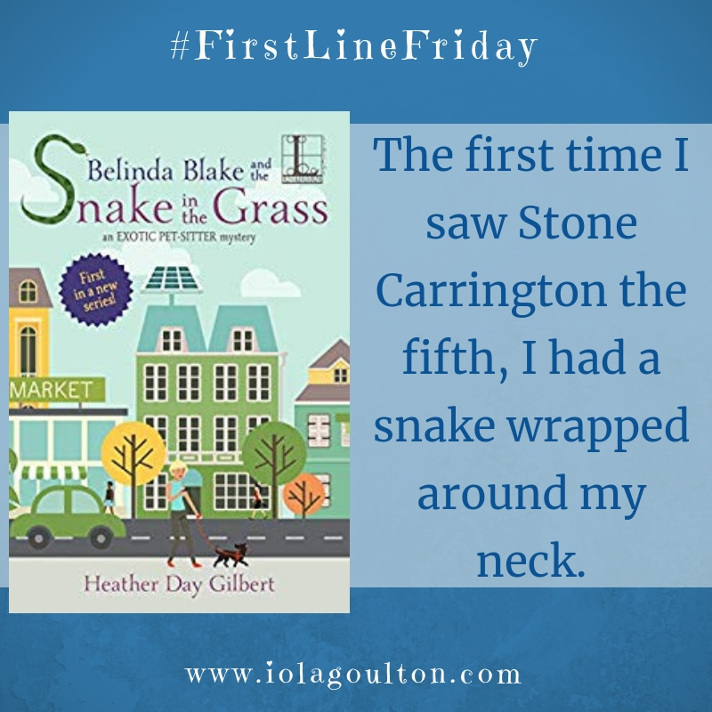The first time I saw Stone Carrington the fifth, I had a snake wrapped around my neck.