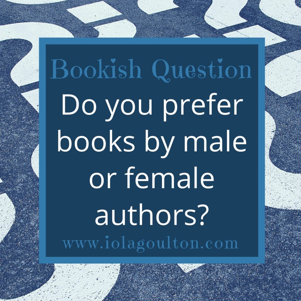 Do you prefer books by male or female authors?