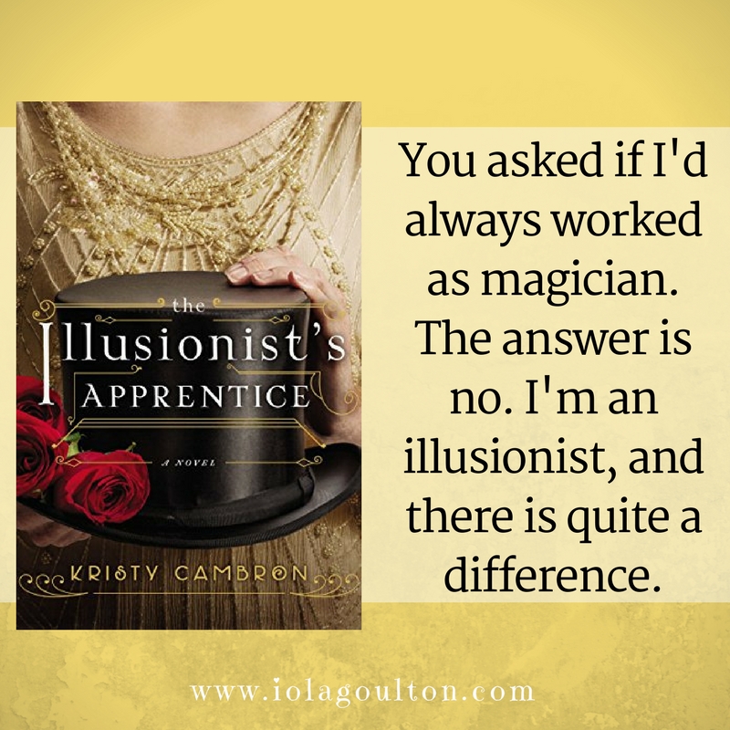 Quote: You asked if I’d always worked as a magician … I’m an illusionist and there is quite a difference.