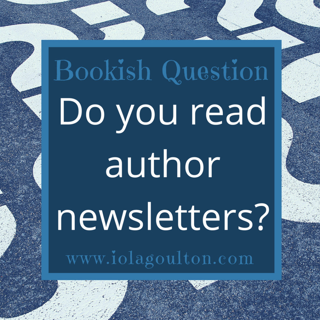 Do you read author newsletters?