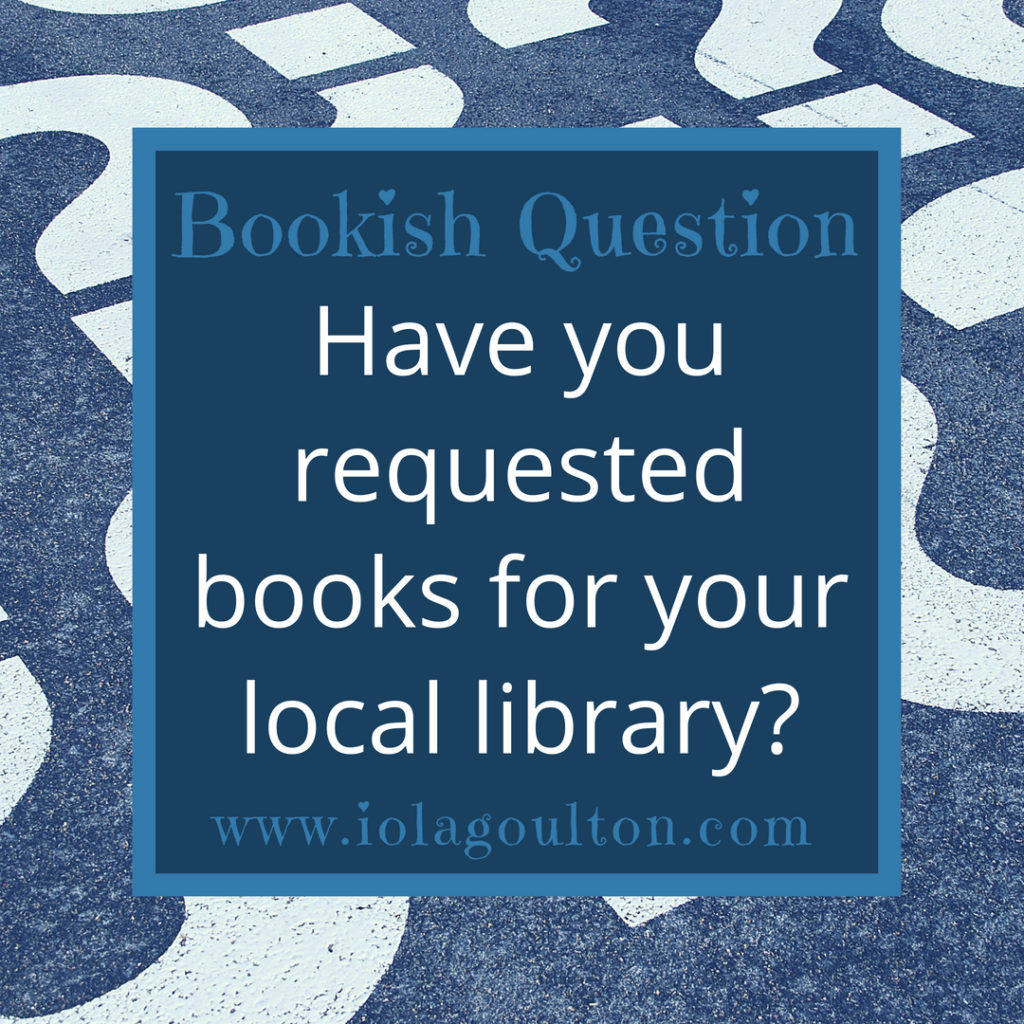 Have you requested books for your local library?