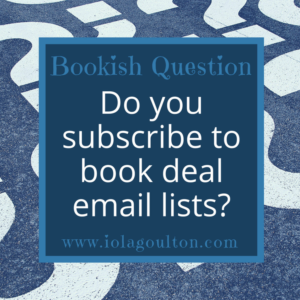 Do you subscribe to book deal email lists?