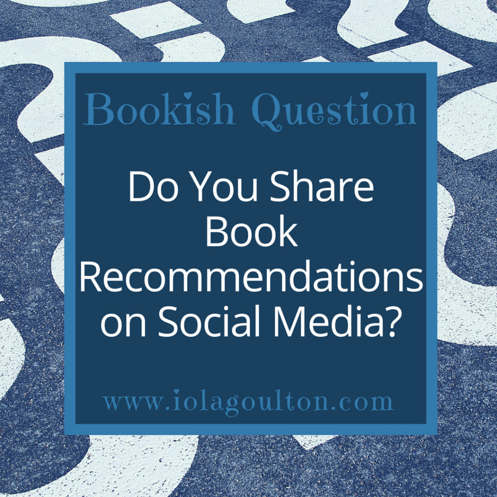 Do you share book recommendations on social media?