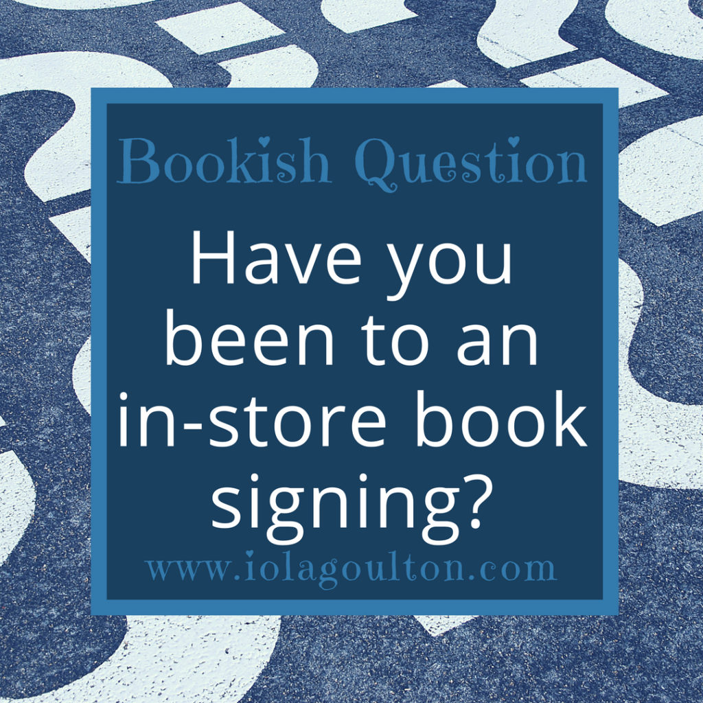 Have you been to an in-store book signing?