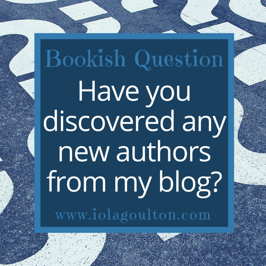 Have you discovered any new authors from my blog?