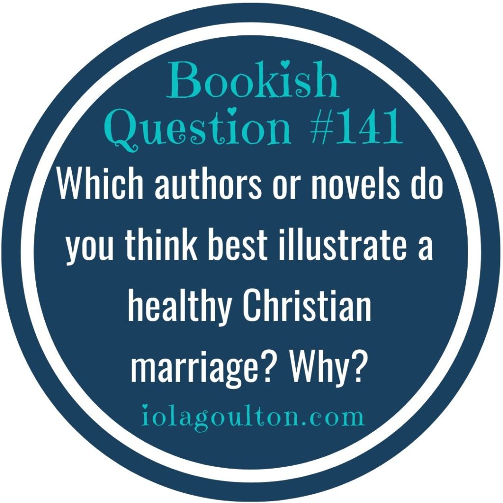 The biggest subgenre in Christian fiction is romance, and the definition of a romance novel is that it ends with the promise of a happy-ever-after. It doesn't then go on to show that happy-ever-after. Some women's fiction novels do deal with marriage, but the focus is more likely to be a marriage in trouble. As such, it shows the main character (usually the wife) and their marriage partner overcoming their issues. Although, if I think about it, isn't that the definition of a healthy relationship: one where the people involved work together to overcome their issues? There is also the problem of the nature of fiction: it's about conflict. As such, a healthy Christian marriage is never going to be the focus of a Christian novel (although it could be the backdrop). After all, fiction loves contrast, and what better contrast to relationship drama than a healthy Christian marriage? There are several Christian authors who do this well, including Catherine West and Elizabeth Musser. Having said that, I do think their are some authors and series who do a great job of depicting healthy Christian marriage. The classic is Janette Oke, with both the Love Comes Softly and the Canadian West series (serieses?). Another example is Karen Kingsbury with the everlasting novels about the ever-growing Baxter family. Neither series depict perfect marriages (although the Baxter novels come melodramatically close), but that's good: there is no perfect marriage. And perhaps that's something our romance novels should make clear. But that's a topic for another day. What about you? What authors or novels do you think best illustrate a healthy Christian marriage? Why?