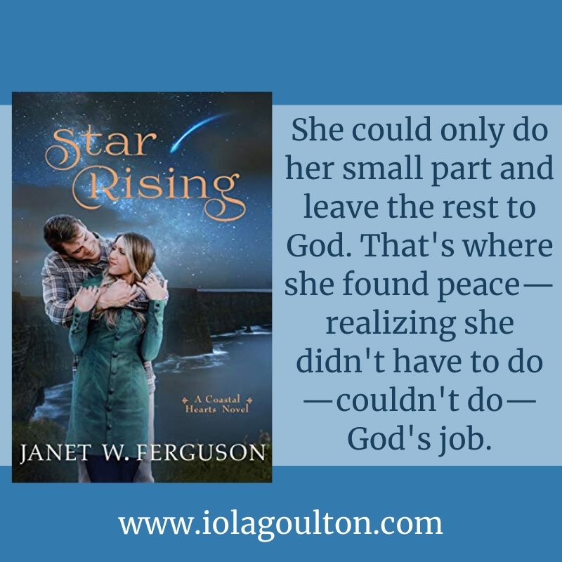 Quote from Star Rising: She could only do her small part and leave the rest to God. That's where she found peace—realizing she didn't have to do—couldn't do—God's job.
