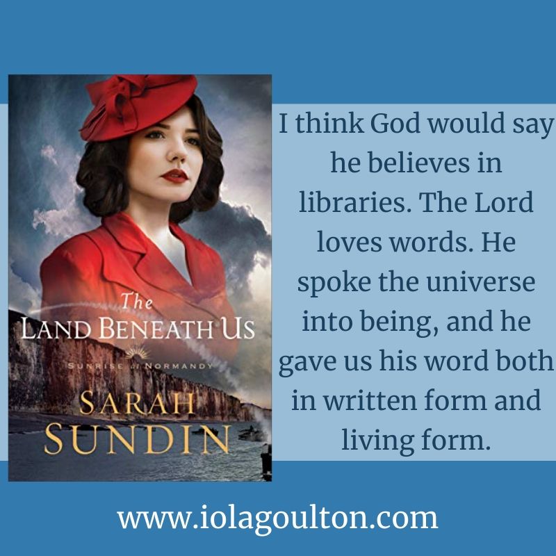 I think God would say he believes in libraries. The Lord loves words. He spoke the universe into being, and he gave us his word both in written form and living form.