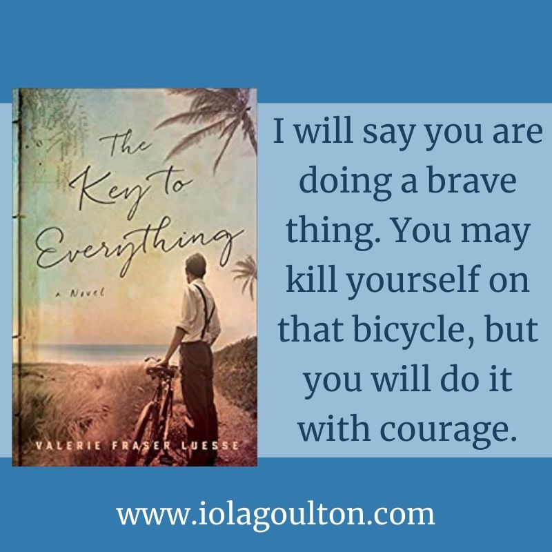 I will say you are doing a brave thing. You may kill yourself on that bicycle, but you will do it with courage.