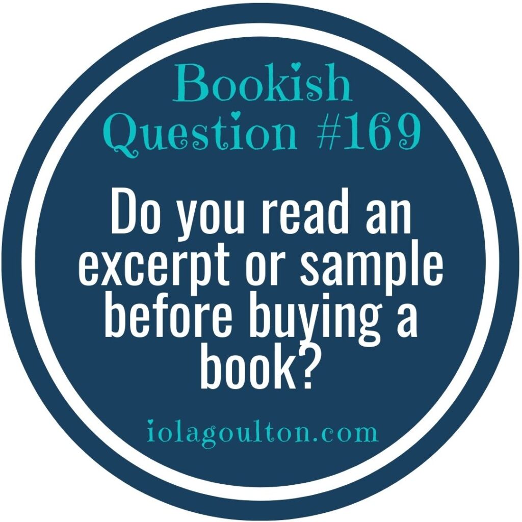 Do you read an excerpt or sample before buying a book?