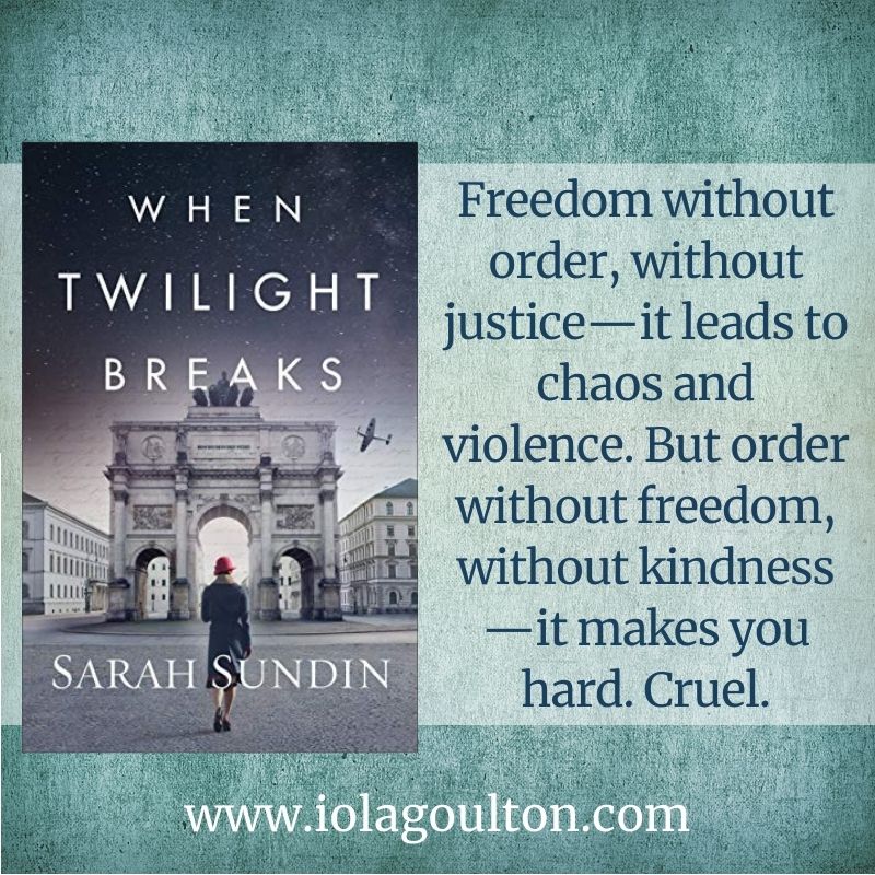 Freedom without order, without justice—it leads to chaos and violence. But order without freedom, without kindness—it makes you hard. Cruel.