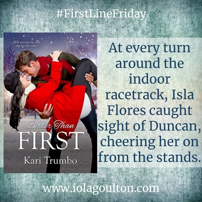 At every turn around the indoor racetrack, Isla Flores caught sight of Duncan, cheering her on from the stands.
