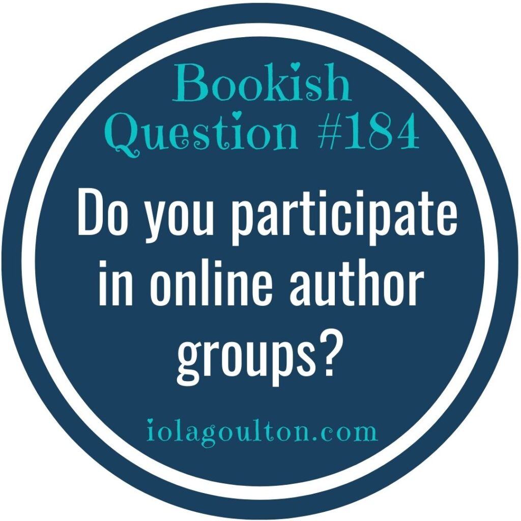 Do you participate in online author groups?