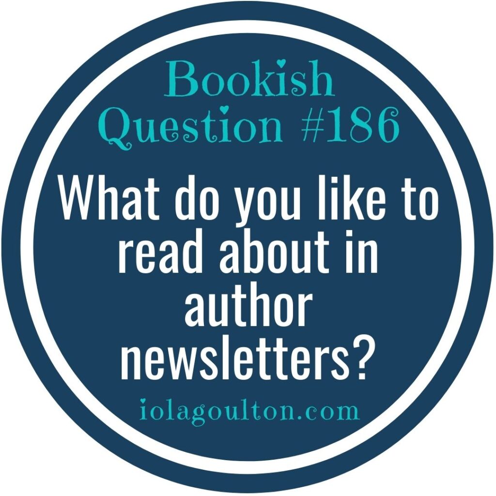 What do you like to read about in author newsletters?