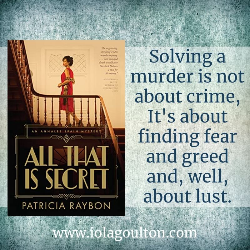 Solving a murder is not about crime, It's about finding fear and greed and, well, about lust.