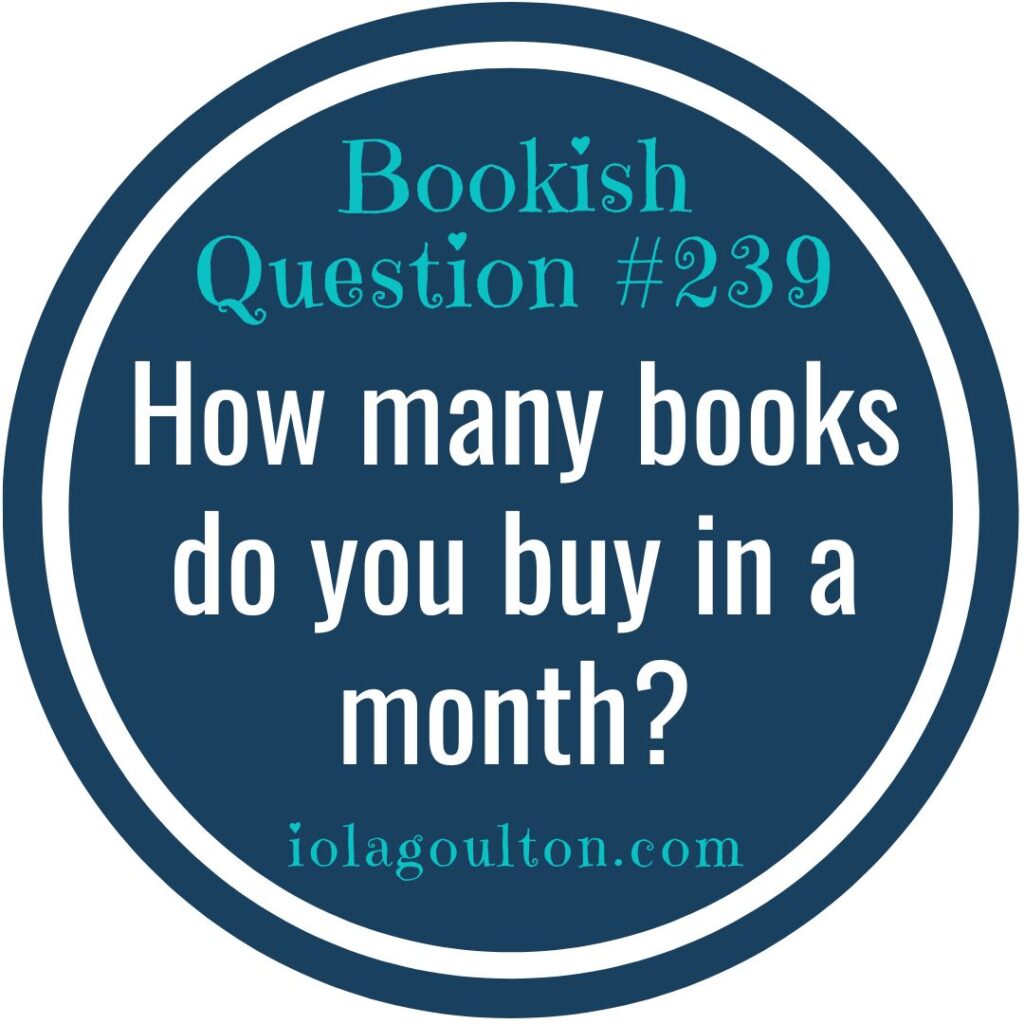 How many books do you buy in a month?