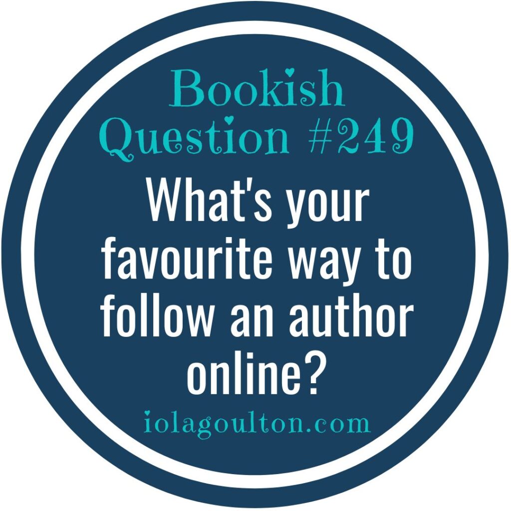 What's your favourite way to follow an author online?