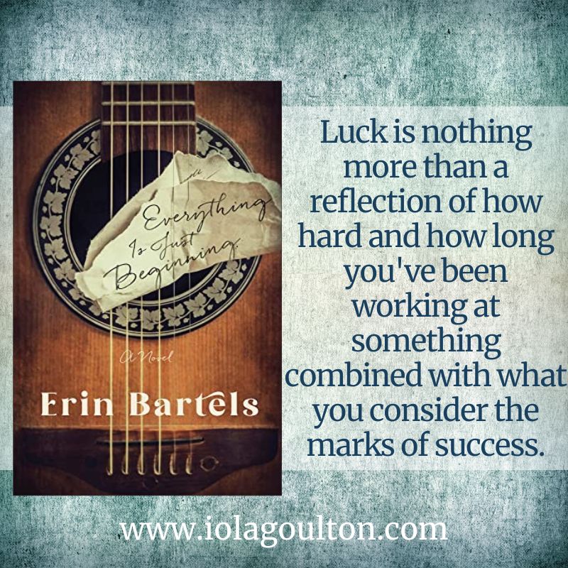 Luck is nothing more than a reflection of how hard and how long you've been working at something combined with what you consider the marks of success.