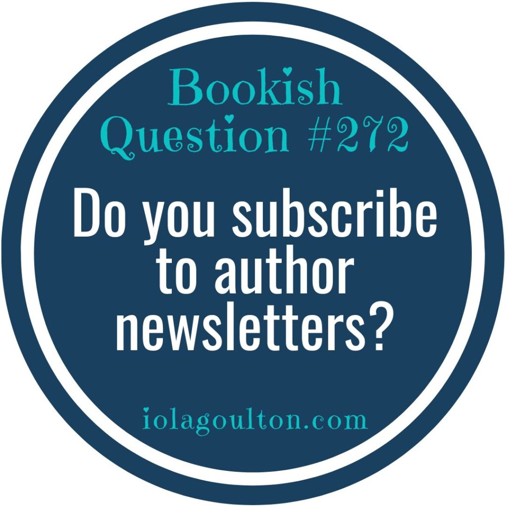 Do you subscribe to author newsletters?