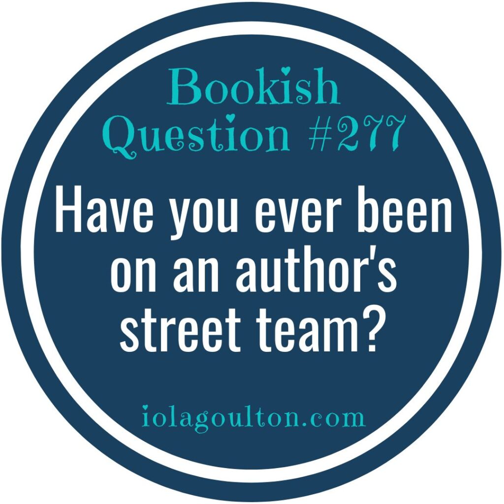 Have you ever been on an author's street team?