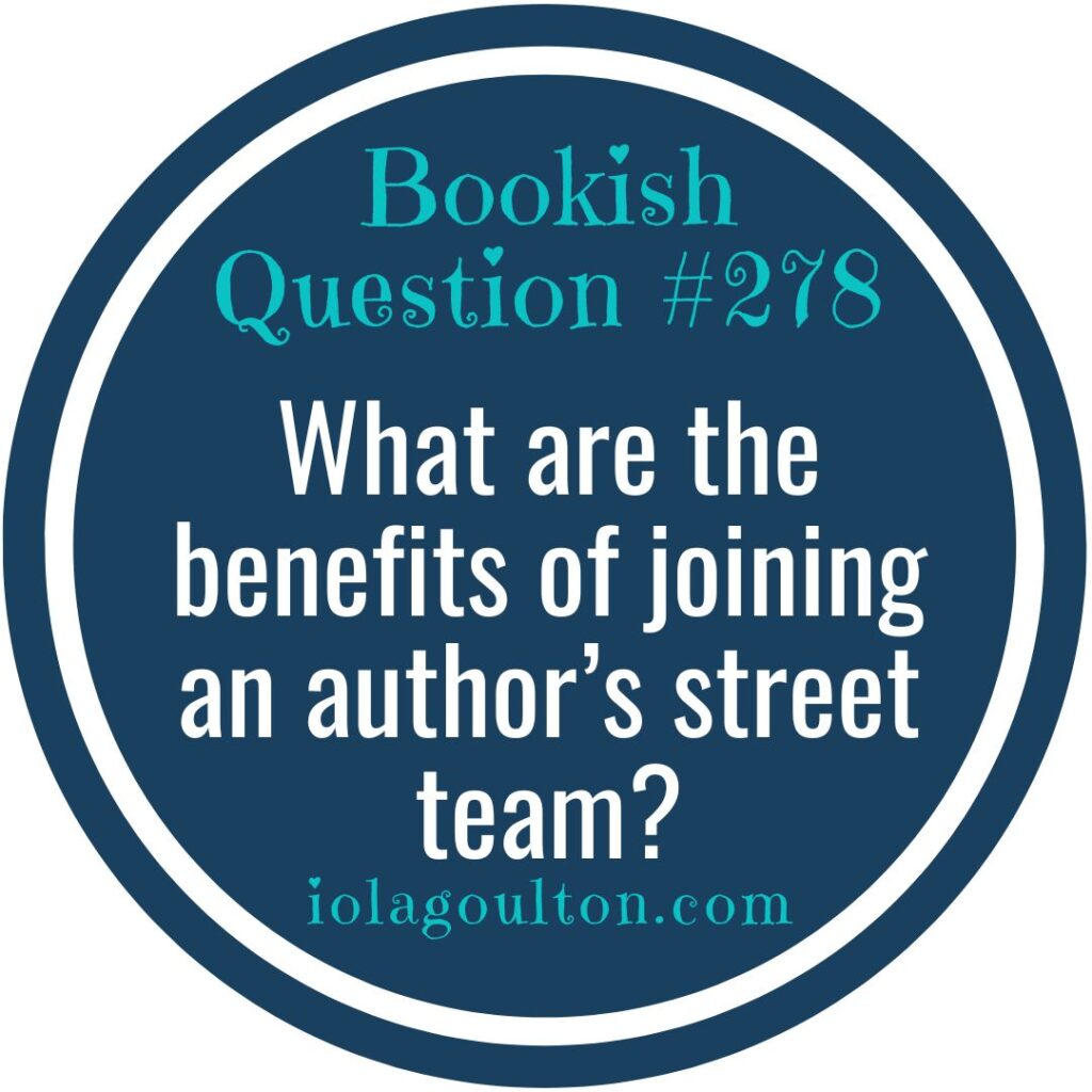 What are the benefits of joining an author’s street team?