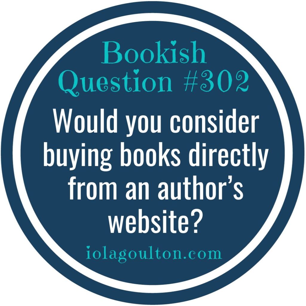 Would you consider buying books directly from an author's website?