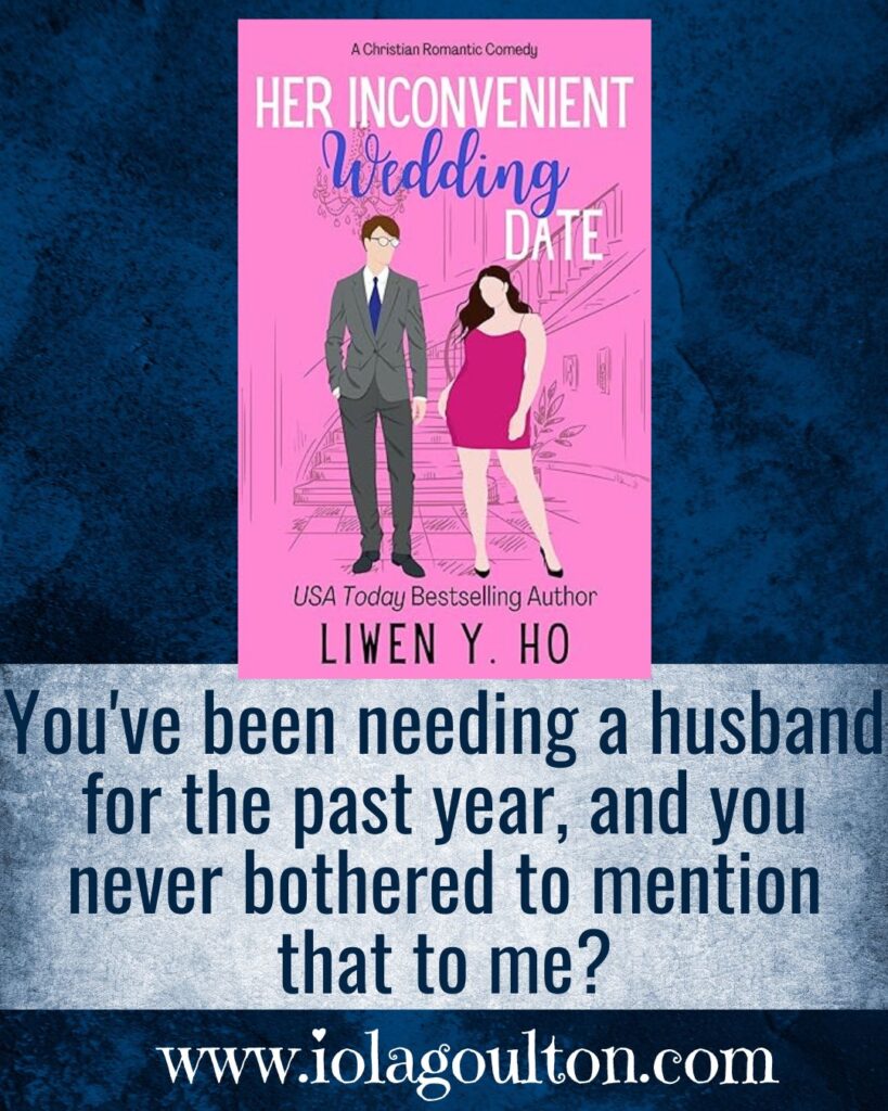 You've been needing a husband for the past year, and you never bothered to mention that to me?