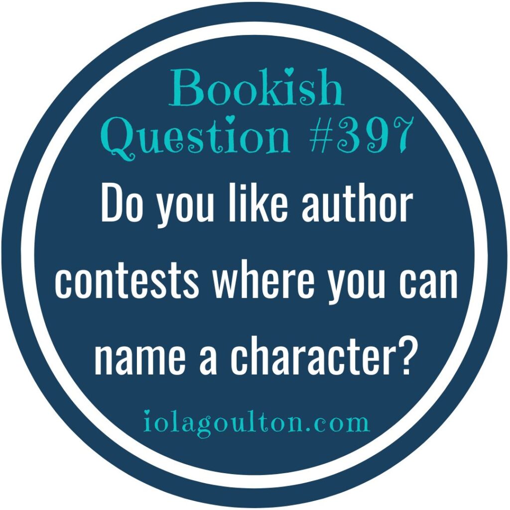 Do you like author contests where you can name a character?
