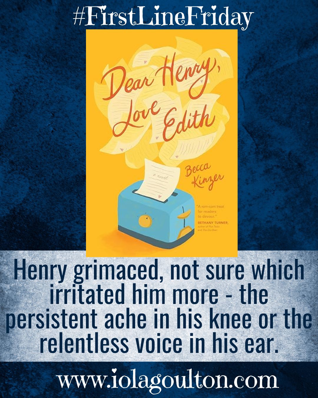 Henry grimaced, not sure which irritated him more - the persistent ache in his knee or the relentless voice in his ear.