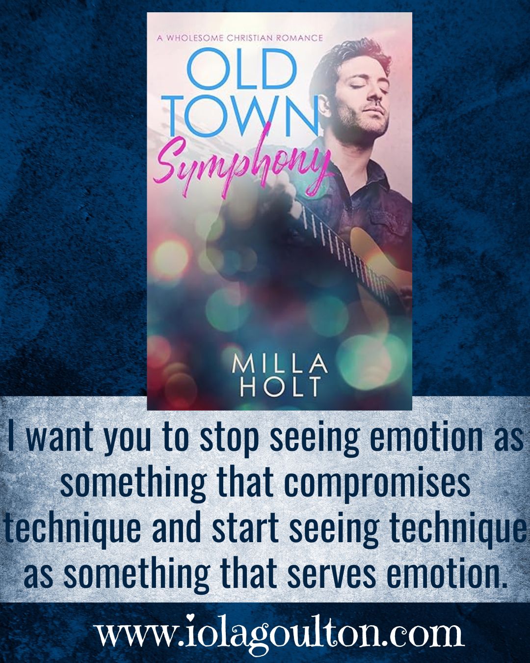 I want you to stop seeing emotion as something that compromises technique and start seeing technique as something that serves emotion.