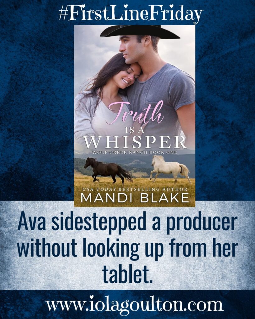 Ava sidestepped a producer without looking up from her tablet.