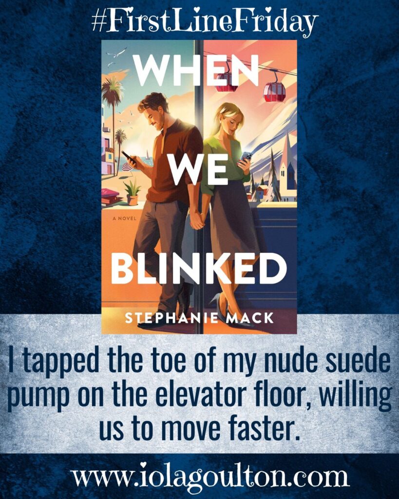 I tapped the toe of my nude suede pump on the elevator floor, willing us to move faster.